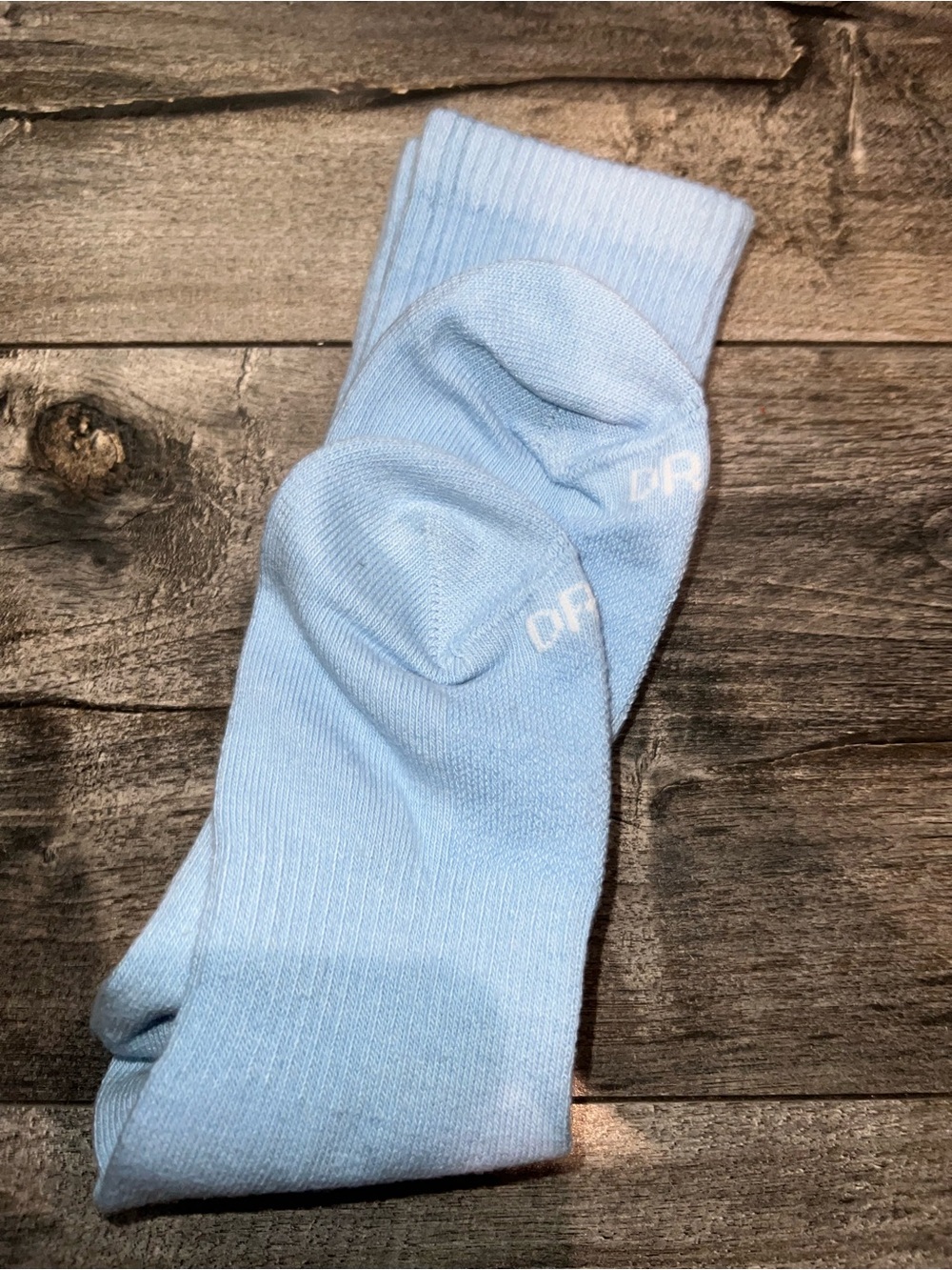 Nike Baby Blue Crew Socks with White Swoosh - Picture 4 of 4